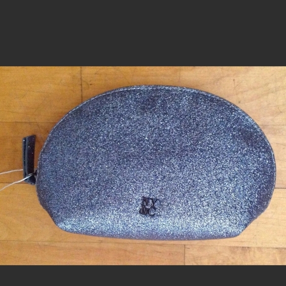 Sparkle Glam Cosmetic Bag by New York and Company In Silver - Picture 2 of 11